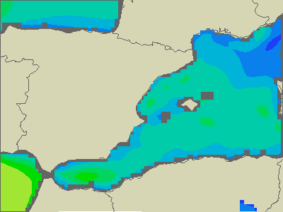 Baleary - wysokości fali morskiej - wto., 30.05. 08:00 CEST