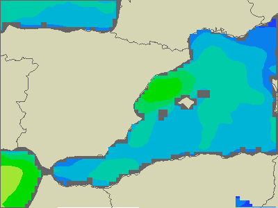 Baleary - wysokości fali morskiej - wto., 30.05. 20:00 CEST