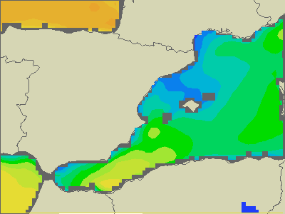 Baleary - wysokości fali morskiej - pt., 30.06. 08:00 CEST