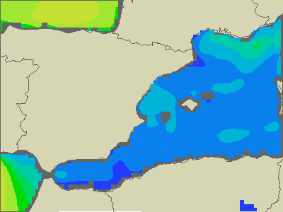 Baleary - wysokości fali morskiej - pon., 24.07. 02:00 CEST