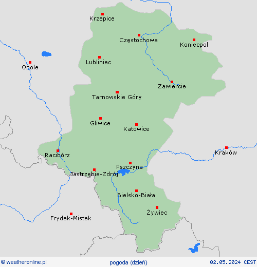 przegląd  Polska mapy prognostyczne