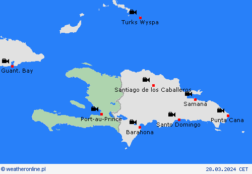 webcam Haiti Ameryka Środkowa mapy prognostyczne