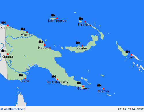 webcam Papua-Nowa Gwinea Oceania mapy prognostyczne