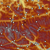 Nearby Forecast Locations - Großarl - mapa