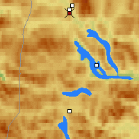 Nearby Forecast Locations - Hemavan/Bierke - mapa