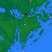 Nearby Forecast Locations - Sztokholm - mapa
