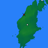 Nearby Forecast Locations - Visby - mapa