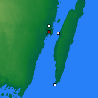 Nearby Forecast Locations - Kalmar - mapa