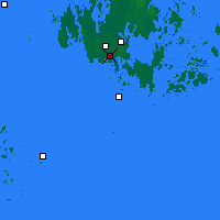 Nearby Forecast Locations - Maarianhamina - mapa