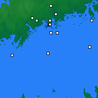 Nearby Forecast Locations - Vanhakaupunki - mapa
