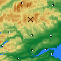 Nearby Forecast Locations - Cairnwell - mapa