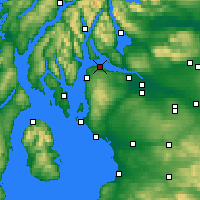 Nearby Forecast Locations - Greenock - mapa