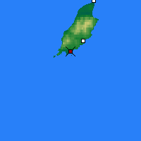 Nearby Forecast Locations - Wyspa Man - mapa