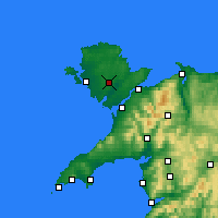 Nearby Forecast Locations - Raf Mona - mapa