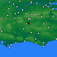 Nearby Forecast Locations - Port lotniczy Londyn-Gatwick - mapa