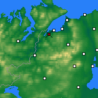 Nearby Forecast Locations - Londonderry - mapa