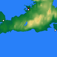 Nearby Forecast Locations - Reykjavík - mapa