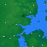 Nearby Forecast Locations - Horsens - mapa