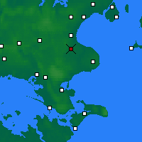 Nearby Forecast Locations - Tesseboelle - mapa