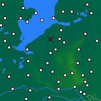 Nearby Forecast Locations - Lelystad - mapa