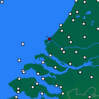 Nearby Forecast Locations - Hoek van Holland - mapa