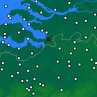 Nearby Forecast Locations - Woensdrecht - mapa