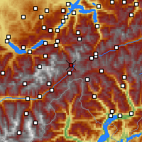 Nearby Forecast Locations - Grimselpass - mapa