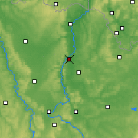 Nearby Forecast Locations - Metz - mapa