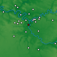Nearby Forecast Locations - Paryż - mapa