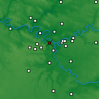 Nearby Forecast Locations - Paris Montsouris - mapa
