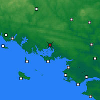 Nearby Forecast Locations - Vannes - mapa