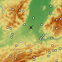 Nearby Forecast Locations - Miluza - mapa