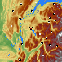 Nearby Forecast Locations - Annecy - mapa