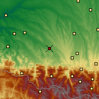 Nearby Forecast Locations - Pau - mapa