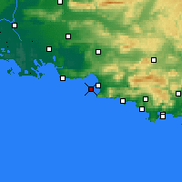 Nearby Forecast Locations - Cap Pomčgues - mapa