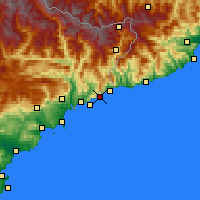Nearby Forecast Locations - Monako - mapa