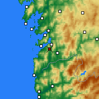 Nearby Forecast Locations - Vigo - mapa