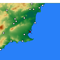 Nearby Forecast Locations - San Javier - mapa