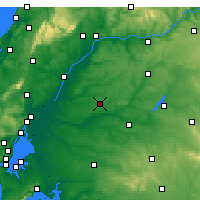 Nearby Forecast Locations - Coruche - mapa