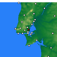 Nearby Forecast Locations - Lizbona - mapa