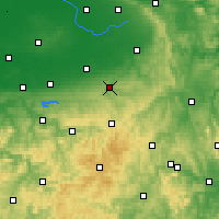 Nearby Forecast Locations - Büren - mapa