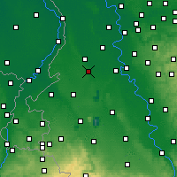 Nearby Forecast Locations - Mönchengladbach - mapa