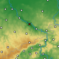 Nearby Forecast Locations - Drezno - mapa