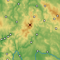 Nearby Forecast Locations - Rhön - mapa