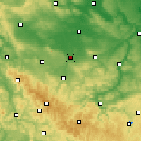 Nearby Forecast Locations - Erfurt - mapa