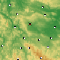 Nearby Forecast Locations - Mühlhausen - mapa