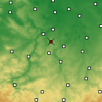Nearby Forecast Locations - Osterfeld - mapa