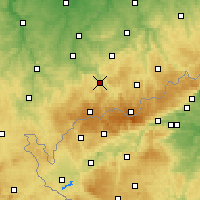 Nearby Forecast Locations - Aue - mapa