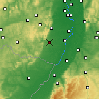 Nearby Forecast Locations - Landau - mapa
