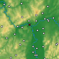 Nearby Forecast Locations - Moguncja - mapa